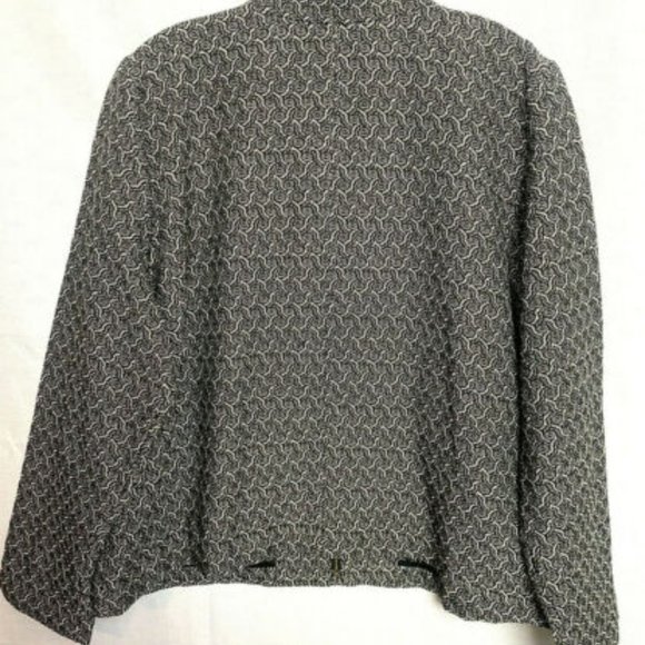 Eileen Fisher Jacquard Flight Jacket - Picture 9 of 9